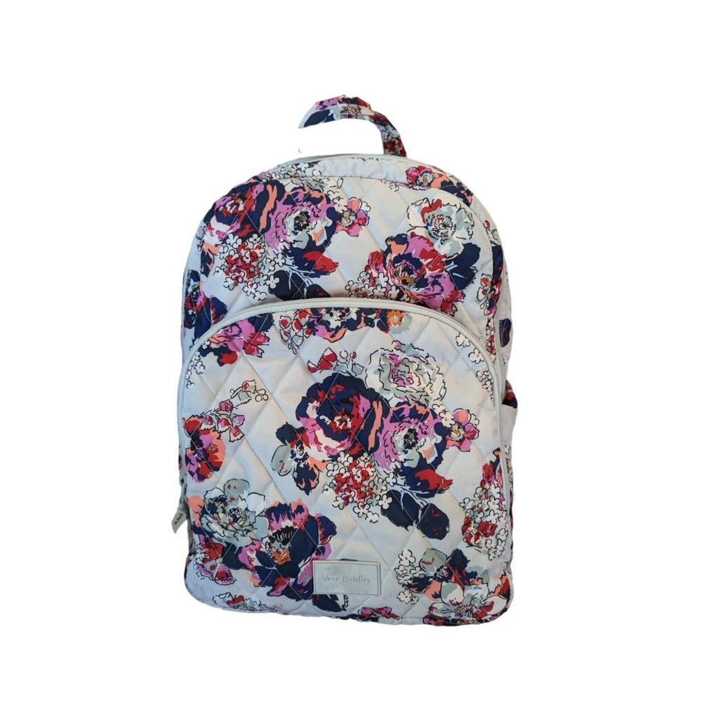 Vera Bradley Ultralight Exuberant Nylon Water Resistant Floral Backpack Pink